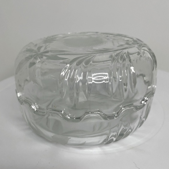 Vintage Pressed Cut Glass Trinket Holder/Nesting Glass Bowls - Italy - Picture 4 of 9